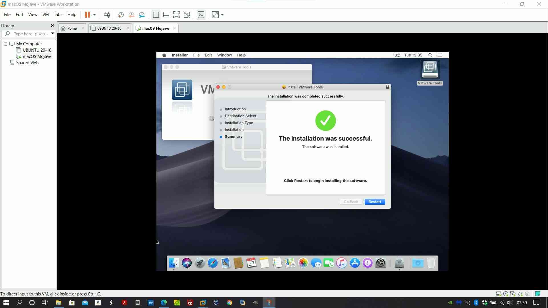 Installare macOS Mojave screenshot