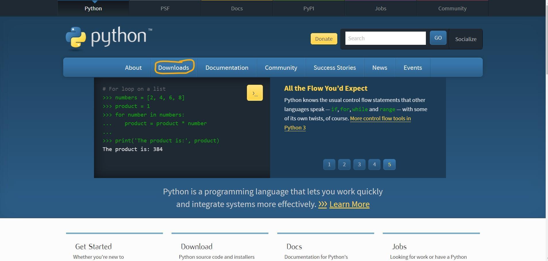Python installation