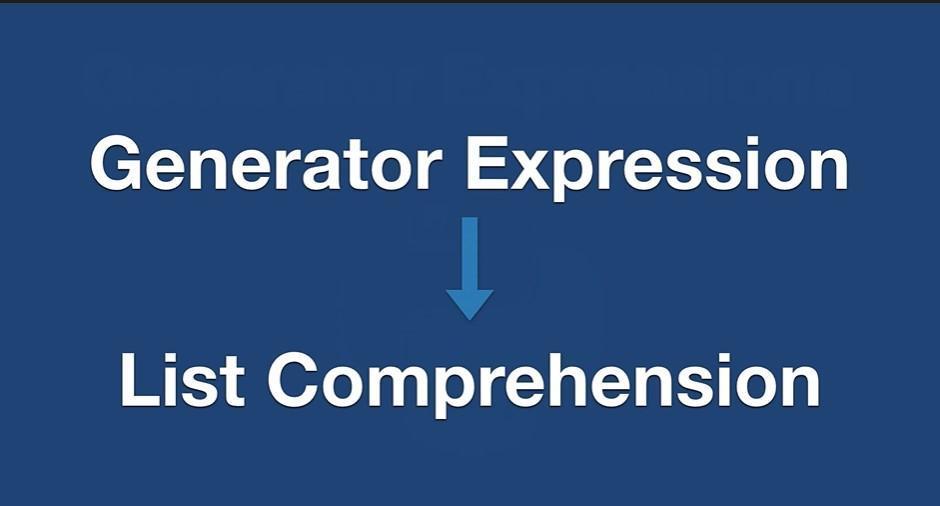 Generator expression