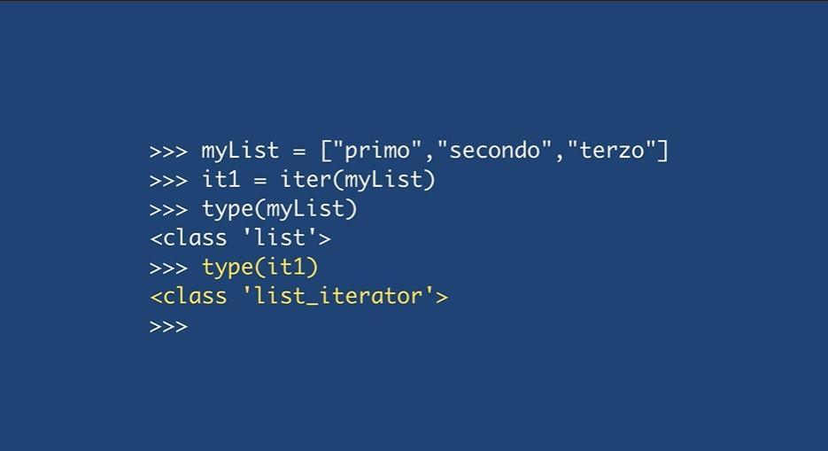 Iterable and Iterator